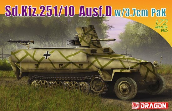 модель Бронетранспортер Sd.Kfz.251/10 Ausf.D w/3.7cm PaK